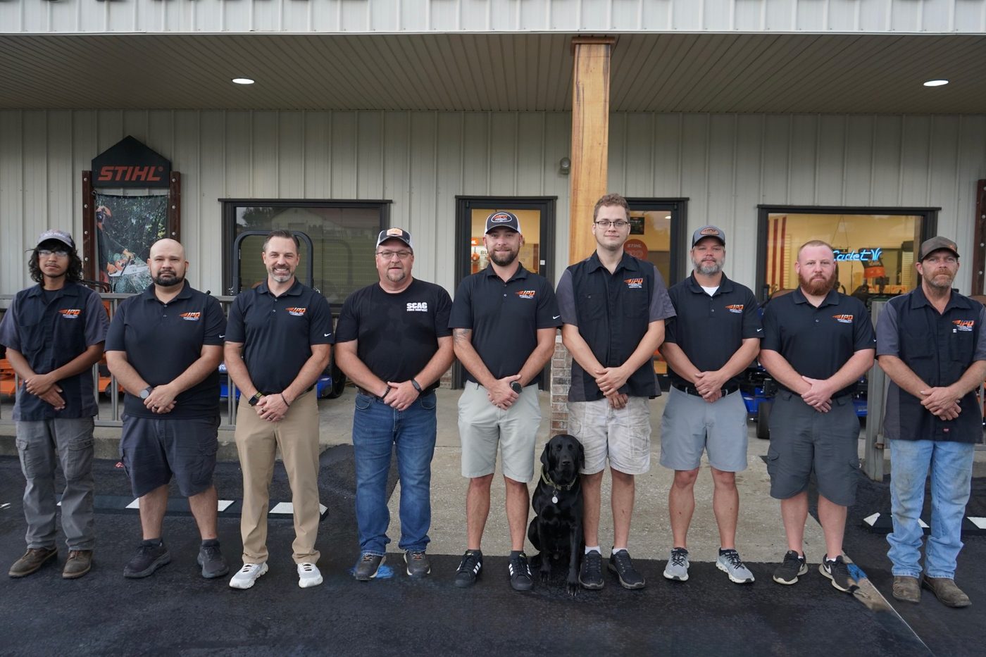 The Industrial Park Distributors team outside the store on Lebanon Road